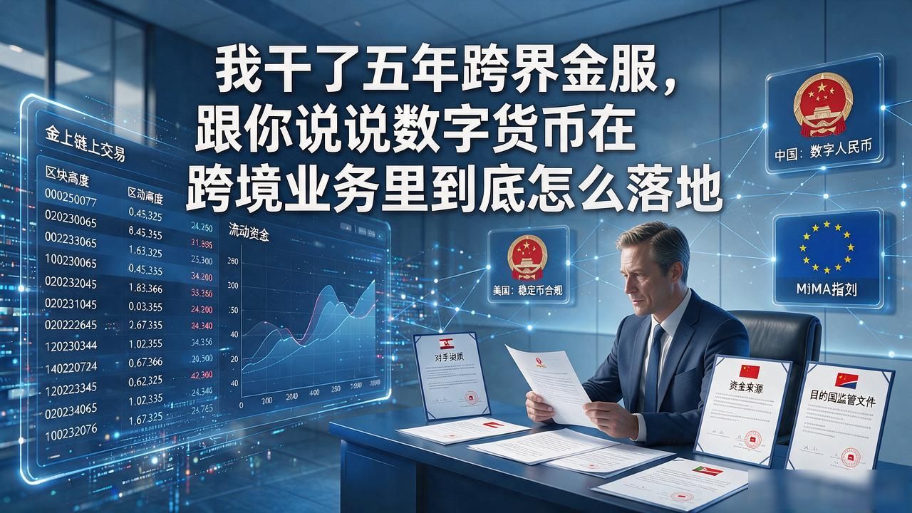 我干了五年跨界金服，跟你说说数字货币在跨境业务里到底怎么落地