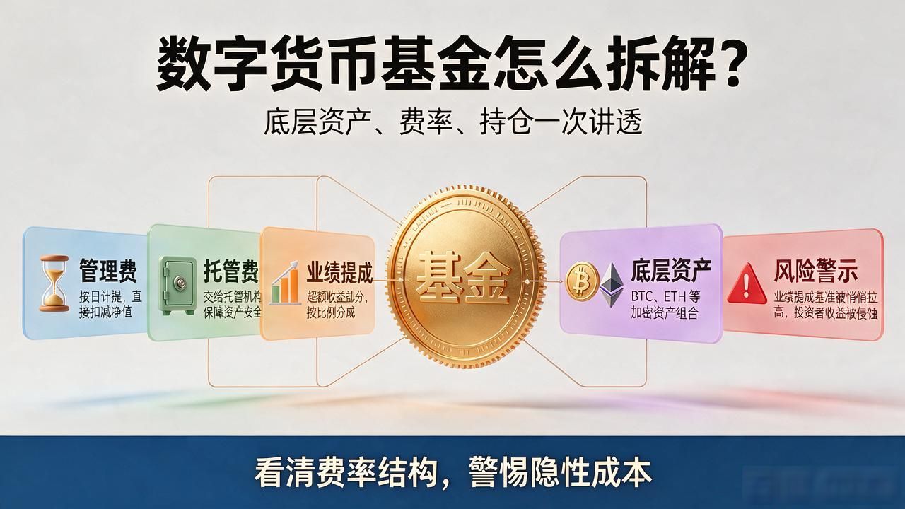 数字货币基金怎么拆解？底层资产、费率、持仓一次讲透