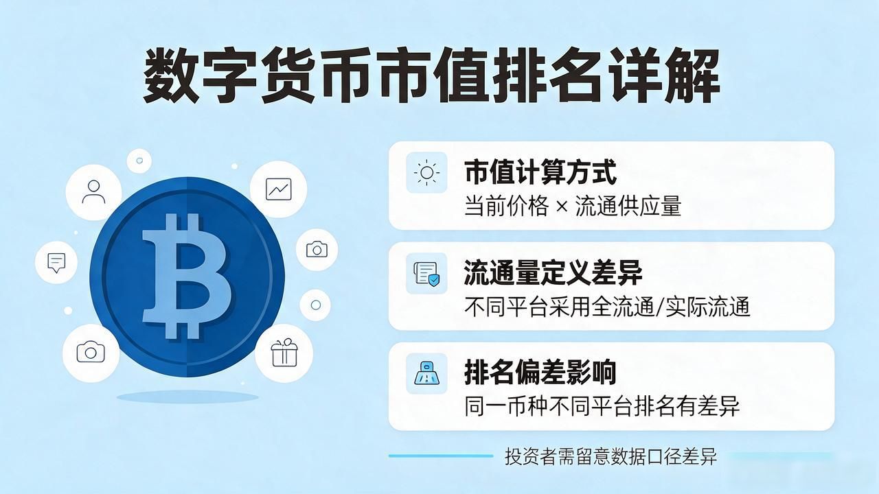 数字货币市值怎么看 币种排名规则详解