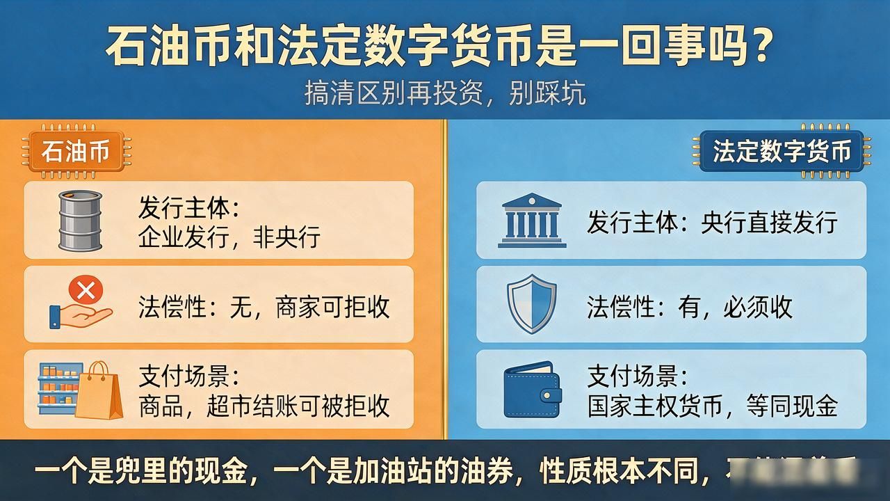 石油币底层逻辑_石油币与法定数字货币区别_石油币法定数字货币
