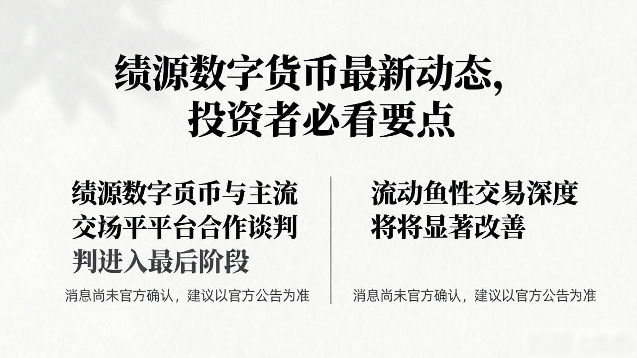 绩源数字货币最新动态，投资者必看要点