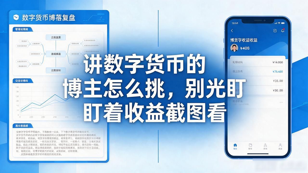 讲数字货币的博主怎么挑，别光盯着收益截图看
