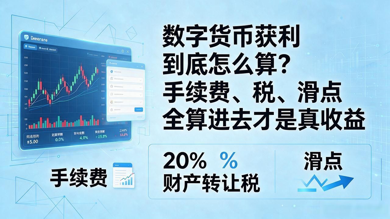 数字货币获利到底怎么算？手续费、税、滑点全算进去才是真收益