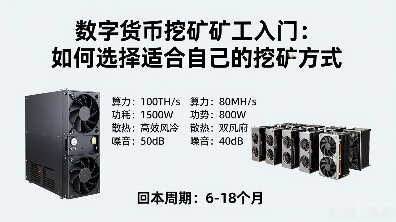 数字货币挖矿矿工入门：如何选择适合自己的挖矿方式