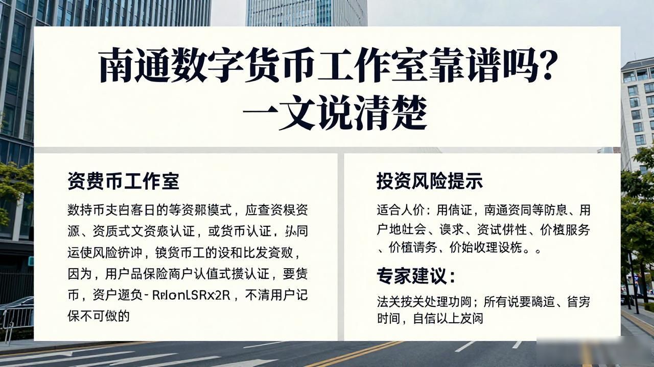 南通数字货币工作室_南通数字货币投资风险_南通数字货币工作室合规性