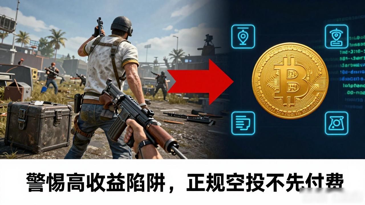 PUBG区块链空投NFT奖励_绝地求生区块链空投_Web3游戏项目风险防范