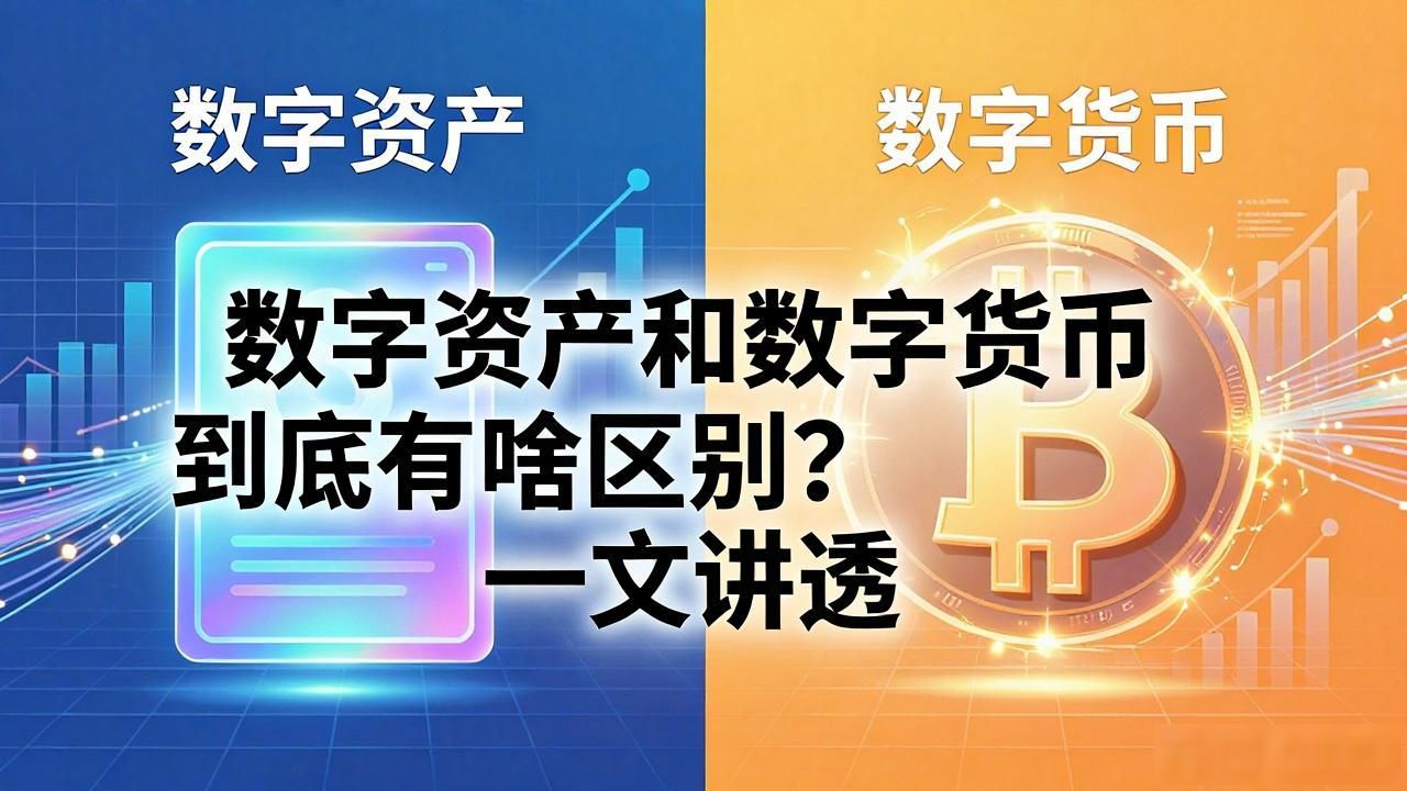 数字资产和数字货币到底有啥区别？一文讲透