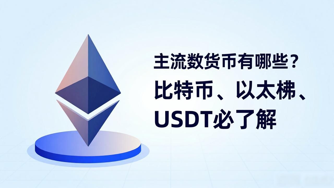 主流数字货币有哪些？比特币、以太坊、USDT必了解