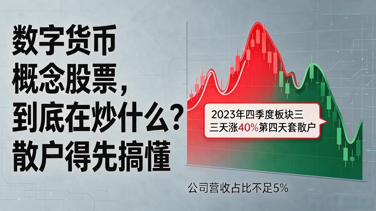 数字货币概念股票，到底在炒什么？散户得先搞懂