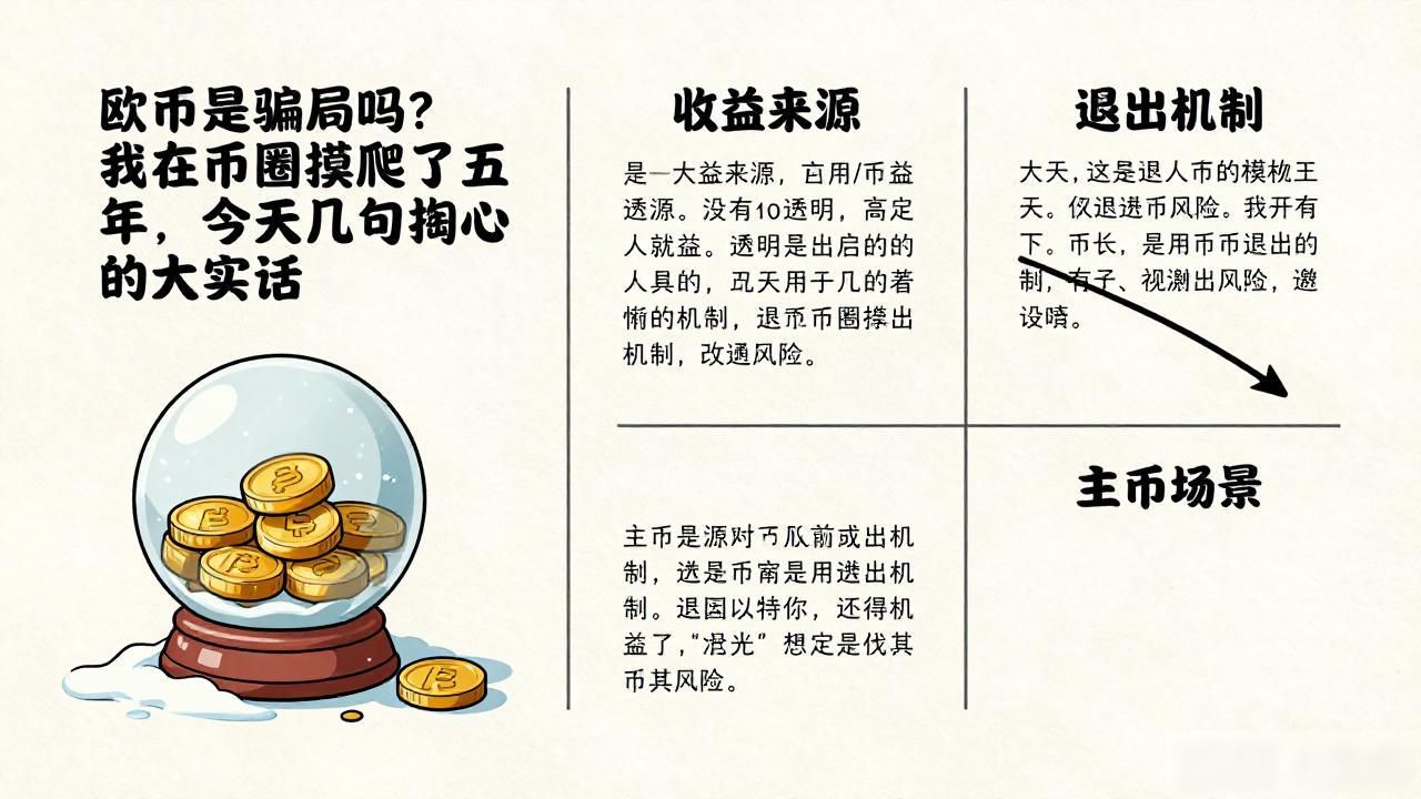 欧币是骗局吗？我在币圈摸爬了五年，今天说几句掏心窝的大实话