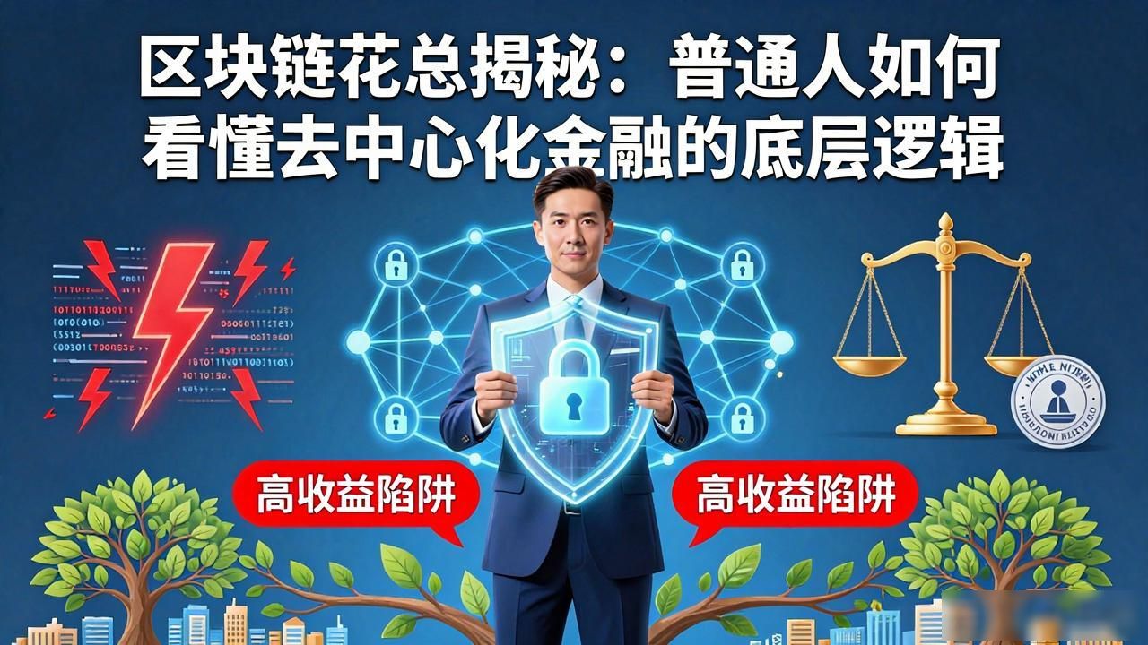 区块链花总_区块链技术本质分布式账本_去中心化金融DeFi智能合约