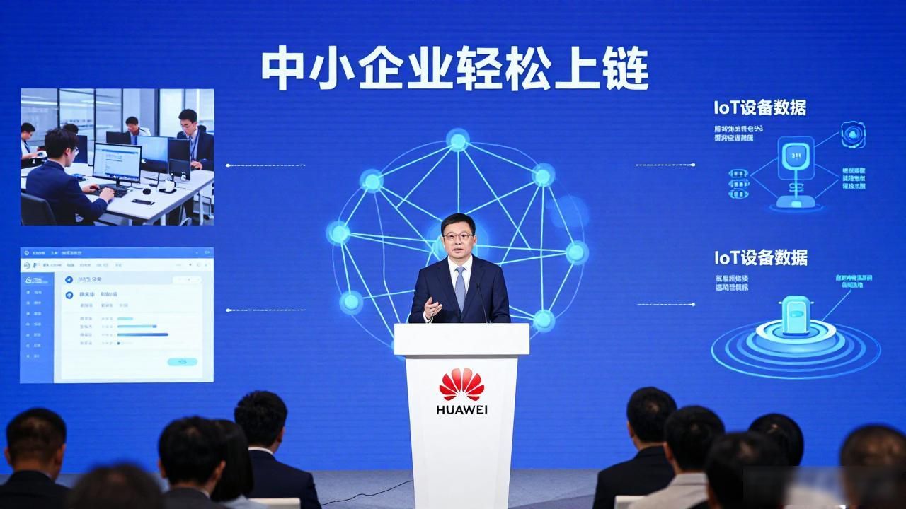 余承东区块链商业应用_余承东区块链_华为区块链赋能实体经济