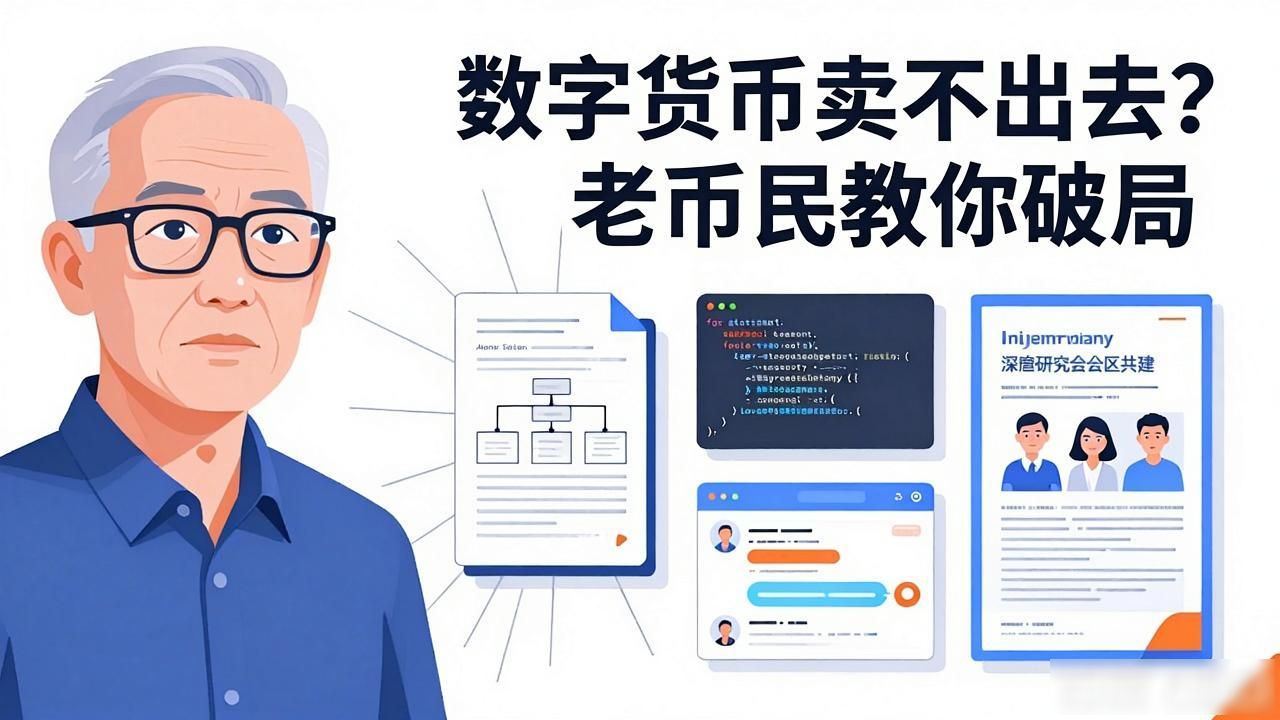 数字货币卖不出去？老币民教你破局