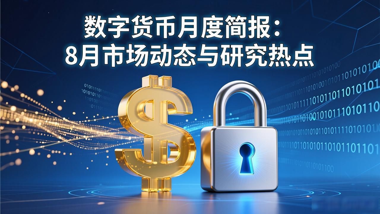 八月数字货币市场震荡格局_多国央行推进数字货币框架建设_数字货币研究月度简报