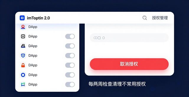 如何通过imToken最新版2.0进行资产风险监控？_imToken 2.0 风险中心 标记功能_imToken 2.0 授权管理 取消授权