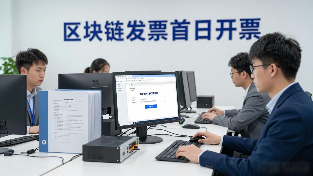 区块链电子发票_税务数字化进程_区块链发票首日开票