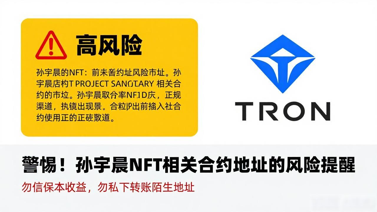 警惕！孙宇晨NFT相关合约地址的风险提醒