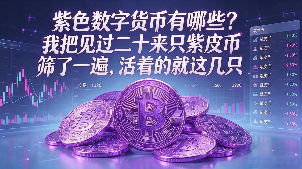 紫色数字货币有哪些？我把见过二十来只紫皮币筛了一遍，活着的就这几只