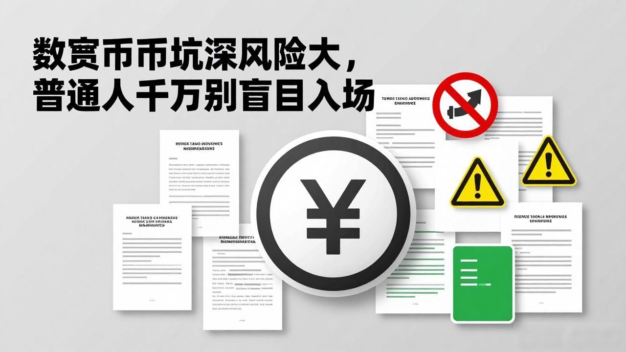 数字货币坑深风险大，普通人千万别盲目入场