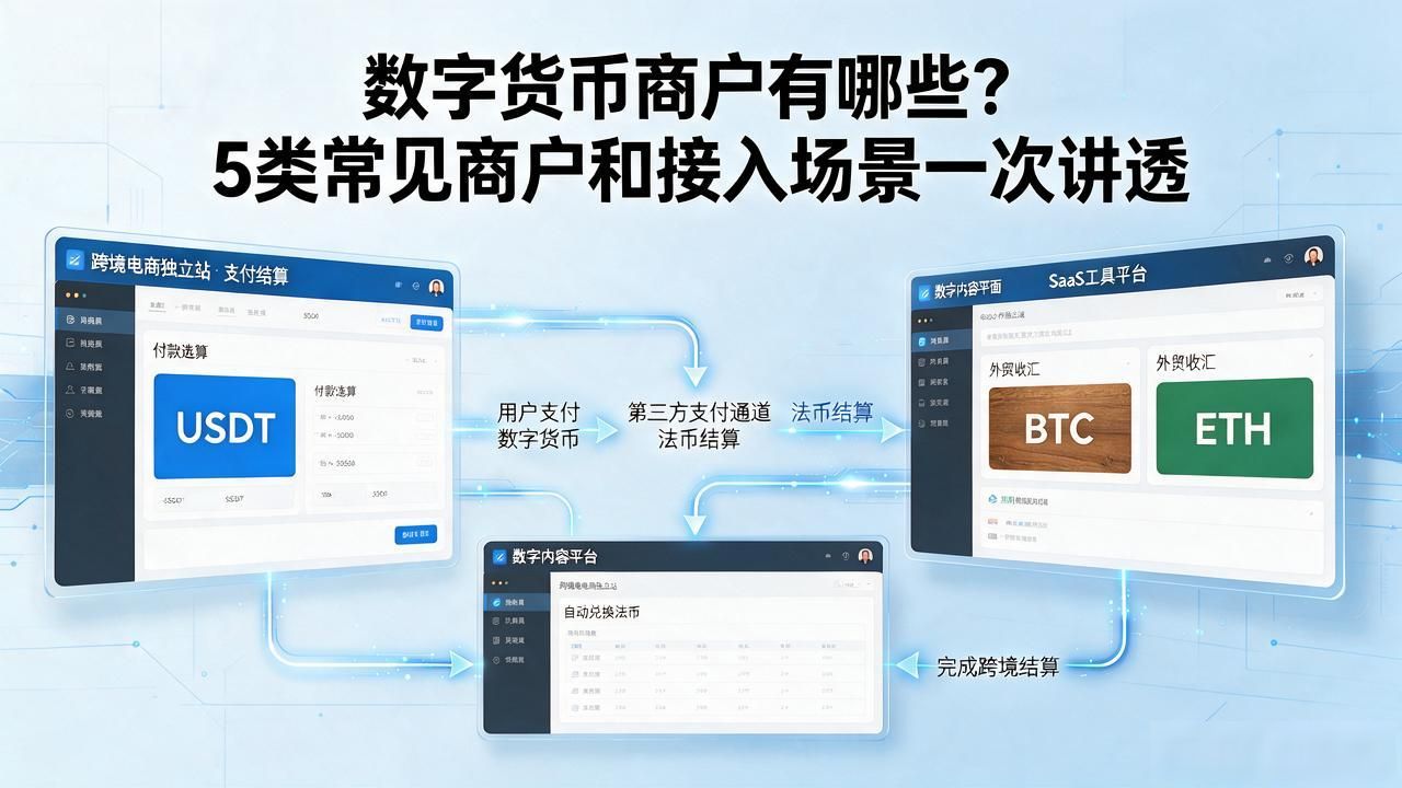 数字货币商户有哪些？5类常见商户和接入场景一次讲透