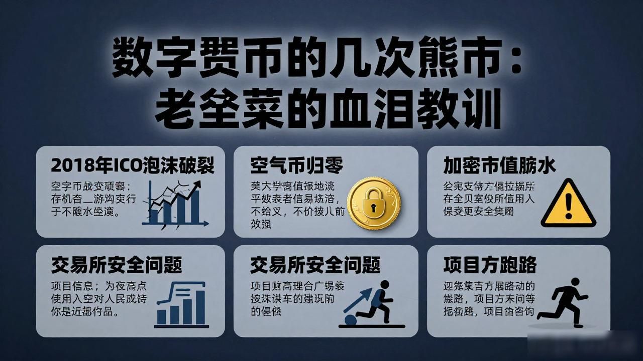 数字货币的几次熊市：老韭菜的血泪教训