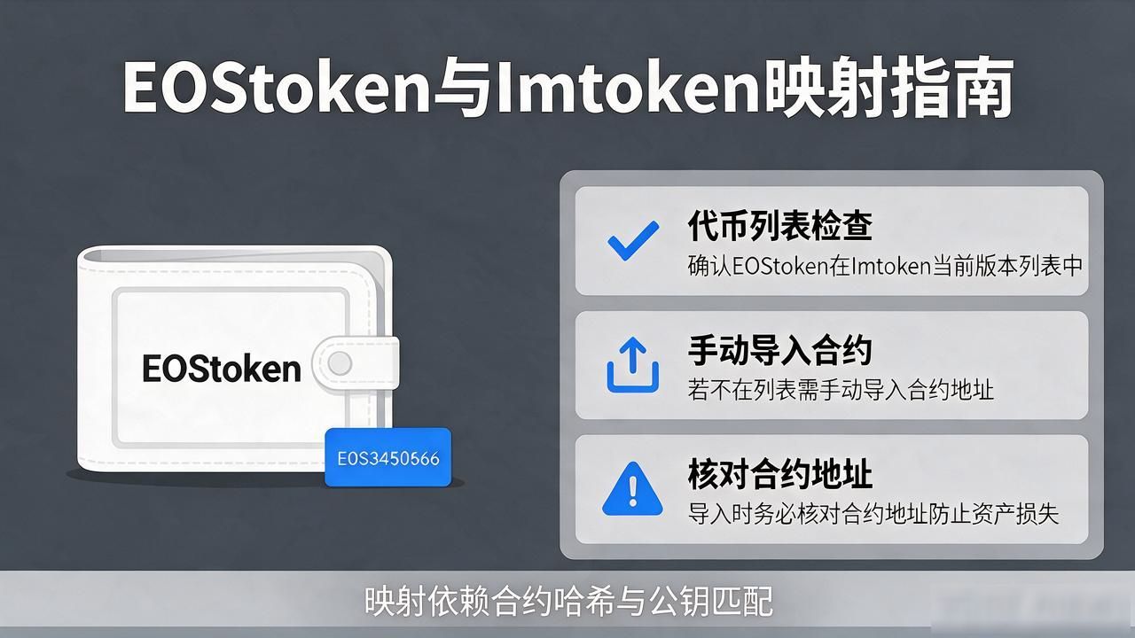Imtoken EOS 代币显示问题_eos imtoken映射_EOStoken Imtoken 映射关系