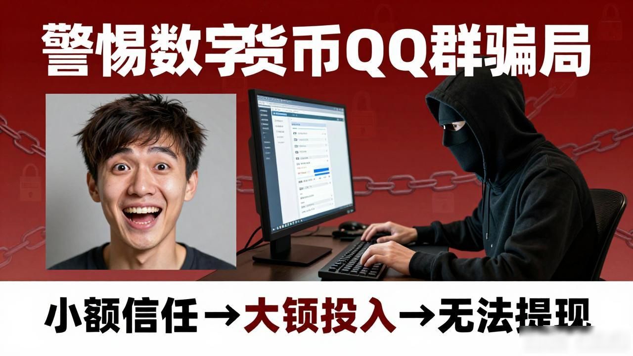 数字货币QQ群骗局_数字货币qq行骗_投资陷阱识别