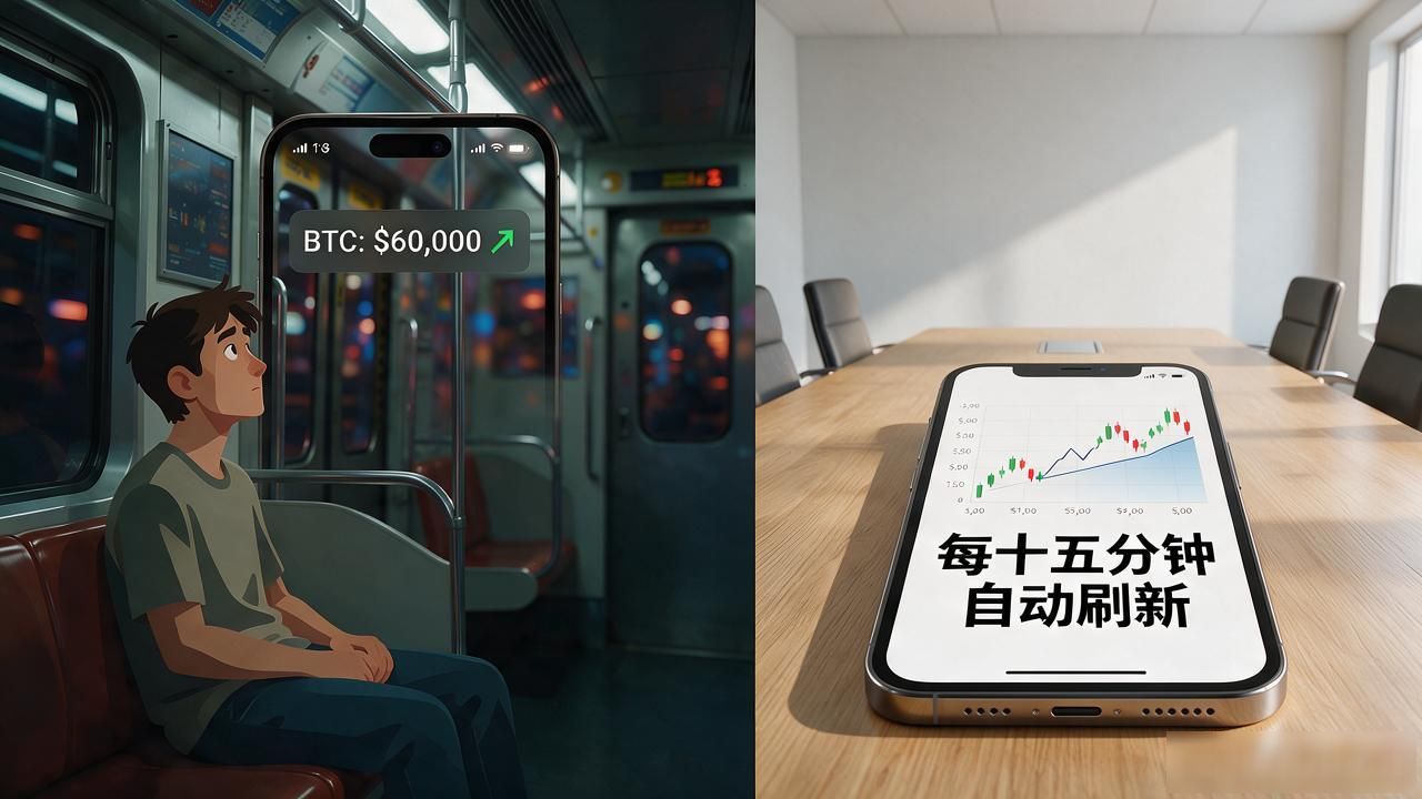 iOS小组件盯数字货币价格，锁屏抬眼就能看，根本不用解锁