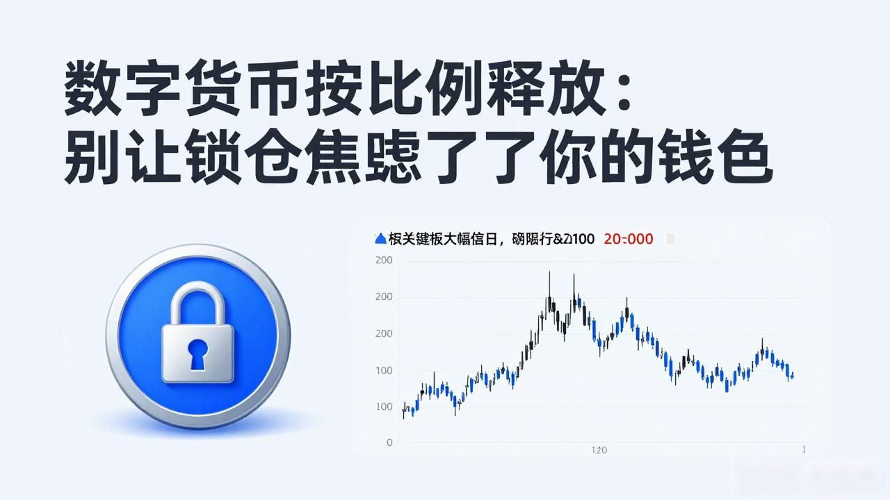 数字货币按比例释放_代币经济模型按比例释放线性释放阶梯式释放Vesting锁仓期结束市场抛压分批建仓策略牛市熊市数字货币价值社区共识释放节奏