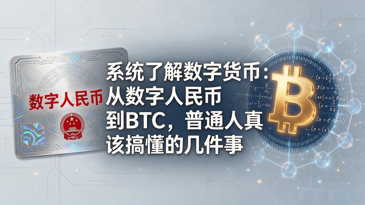 系统了解数字货币：从数字人民币到BTC，普通人真该搞懂的几件事