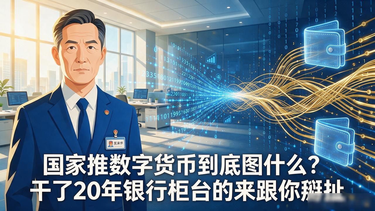 国家推数字货币到底图什么？干了20年银行柜台的来跟你掰扯