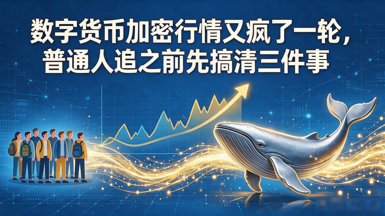 数字货币加密行情又疯了一轮，普通人追之前先搞清三件事