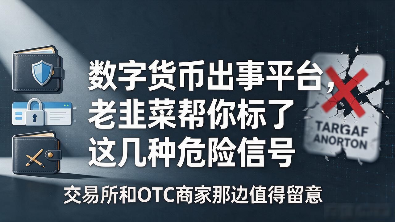 数字货币出事平台，老韭菜帮你标了这几种危险信号