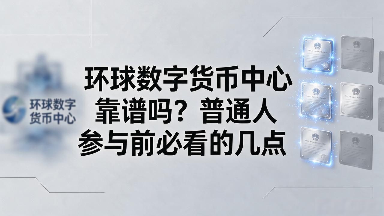环球数字货币中心靠谱吗？普通人参与前必看的几点