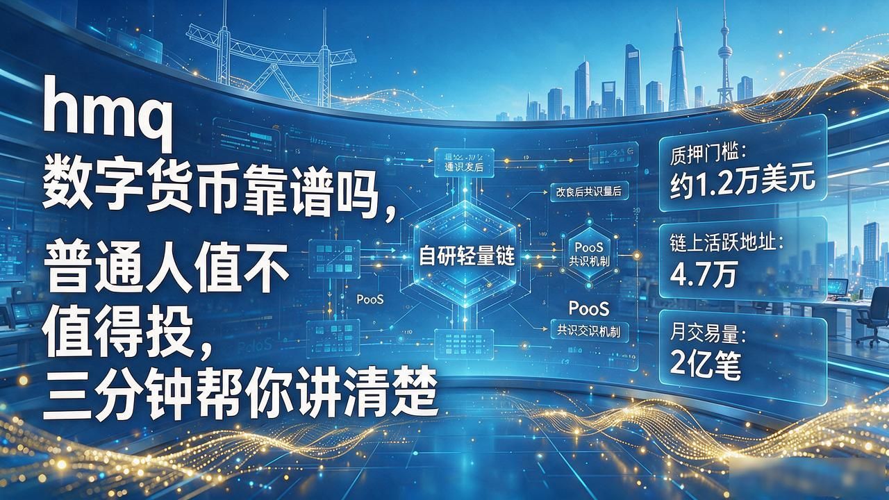 hmq 数字货币靠谱吗，普通人值不值得投，三分钟帮你讲清楚