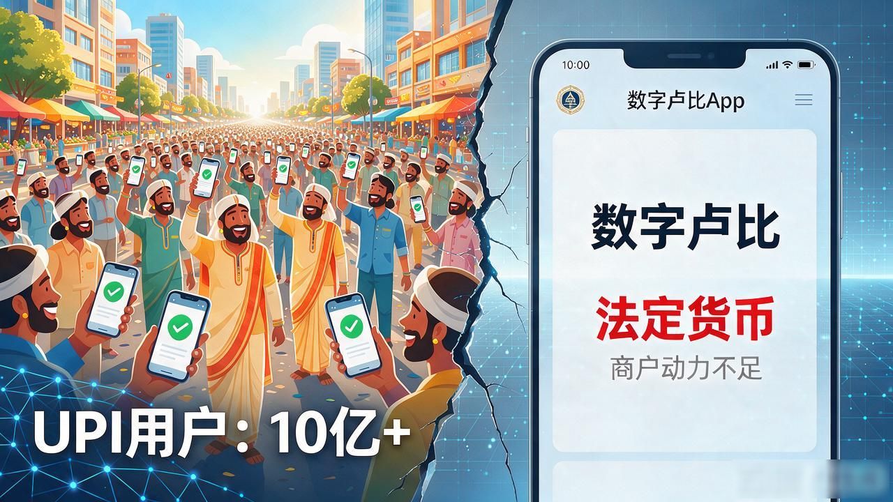 印度推行数字化货币：数字卢比推了五年没铺开，问题到底出在哪