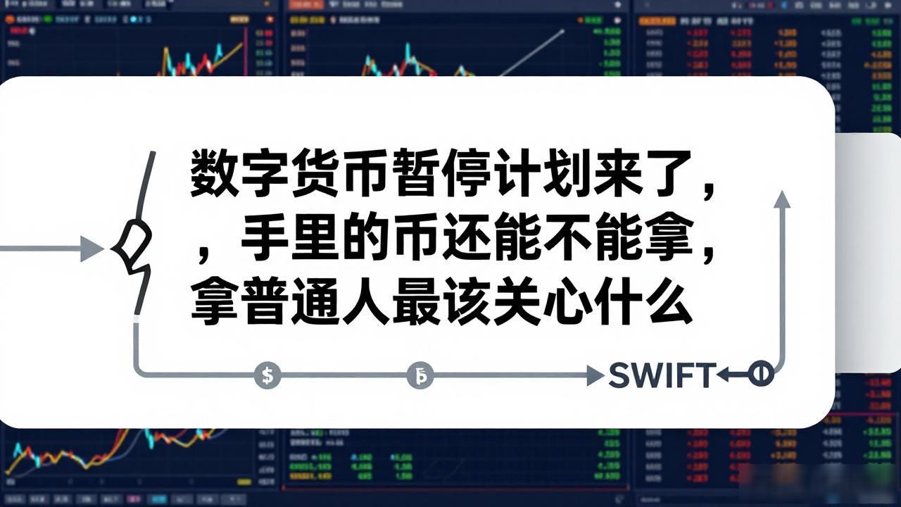 数字货币暂停计划来了，手里的币还能不能拿，普通人最该关心什么