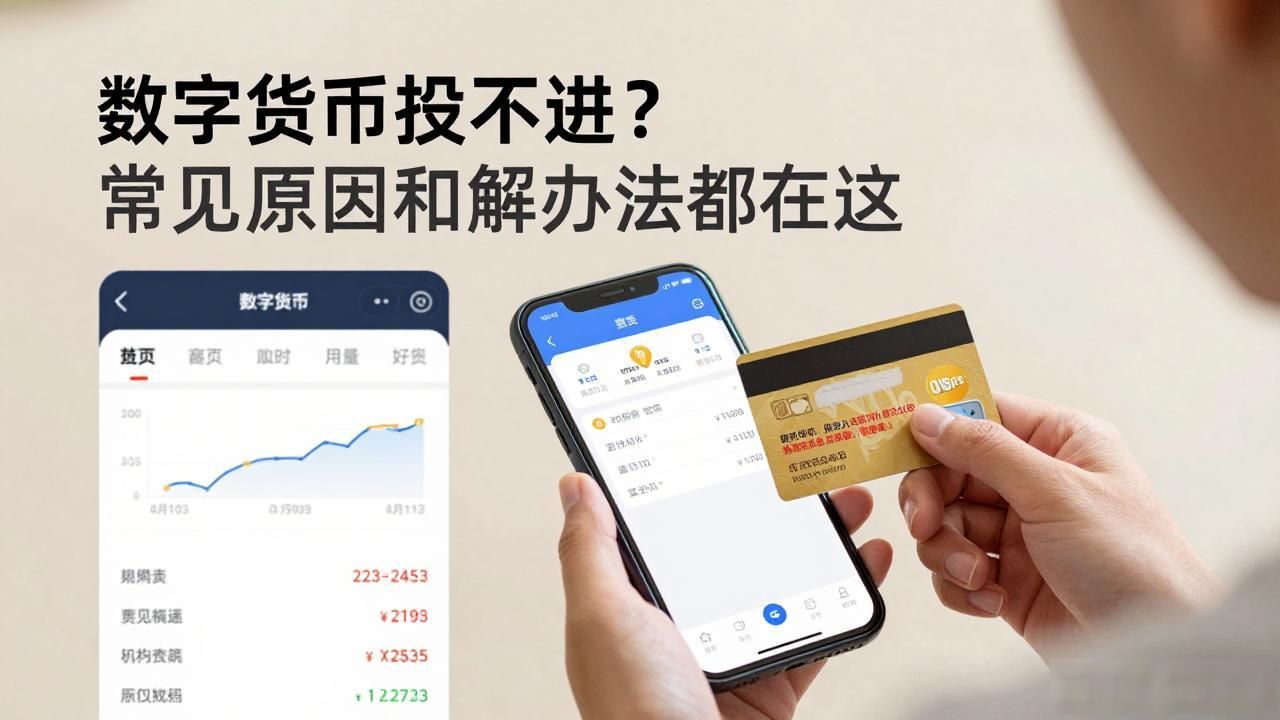数字货币投不进？常见原因和解决办法都在这