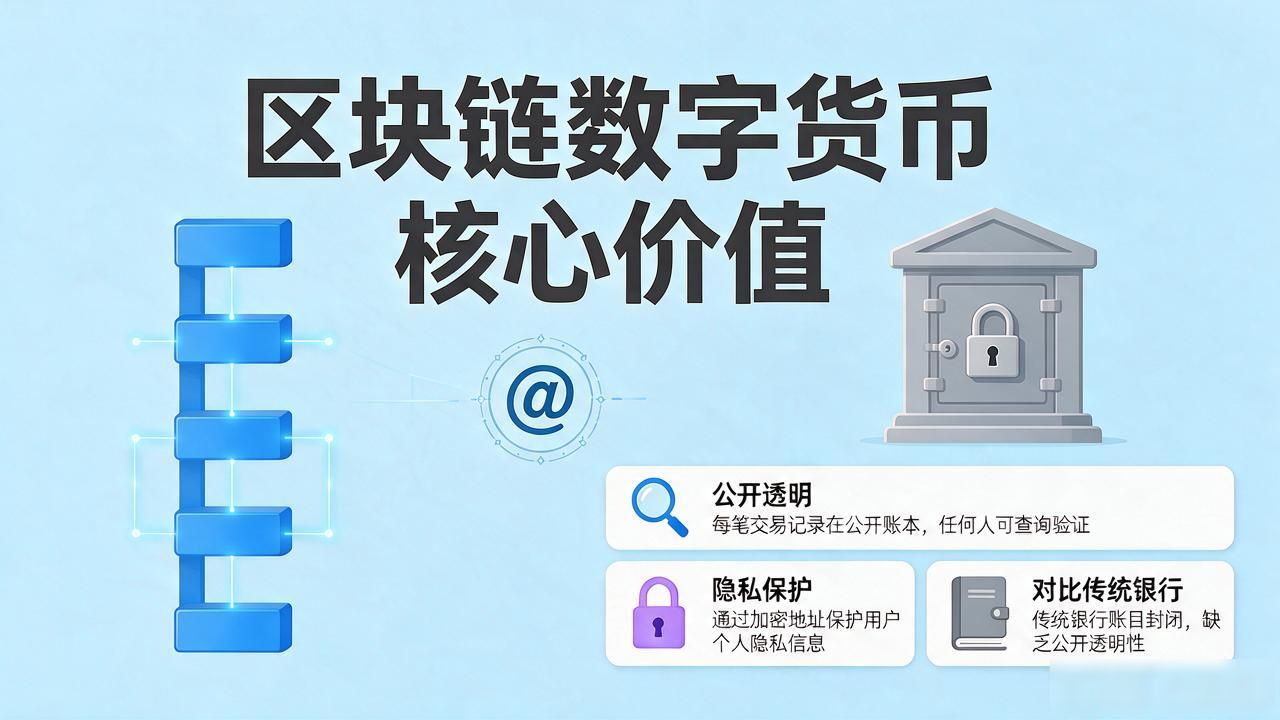区块链特性数字货币是什么？一文看懂核心价值