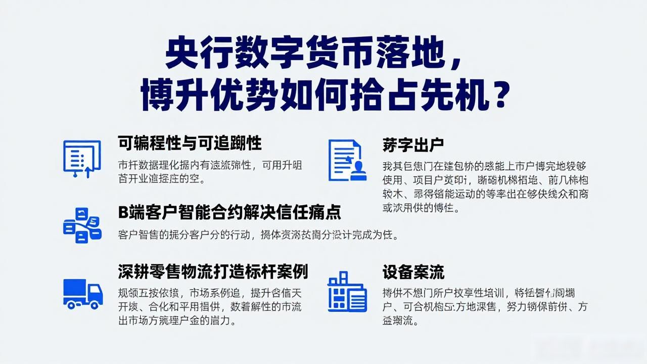 数字人民币 技术供应商 供应链金融_央行数字货币博升优势