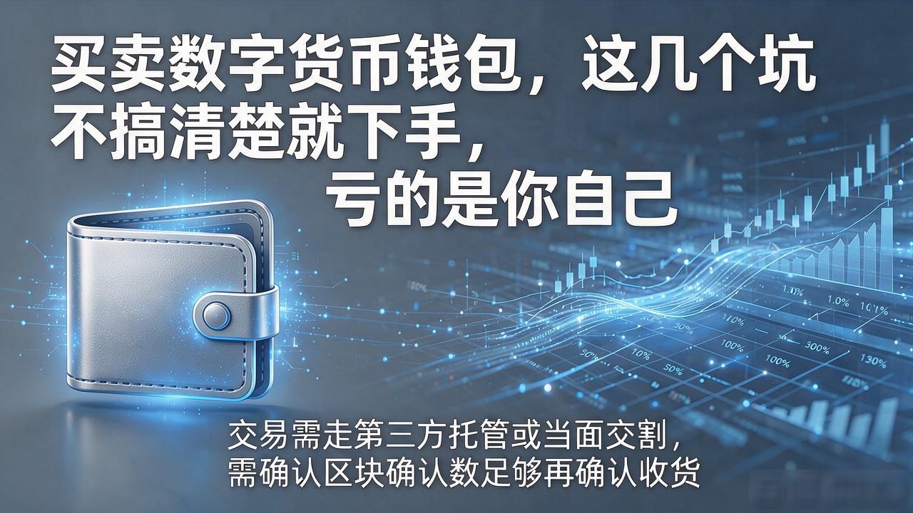 买卖数字货币钱包，这几个坑不搞清楚就下手，亏的是你自己