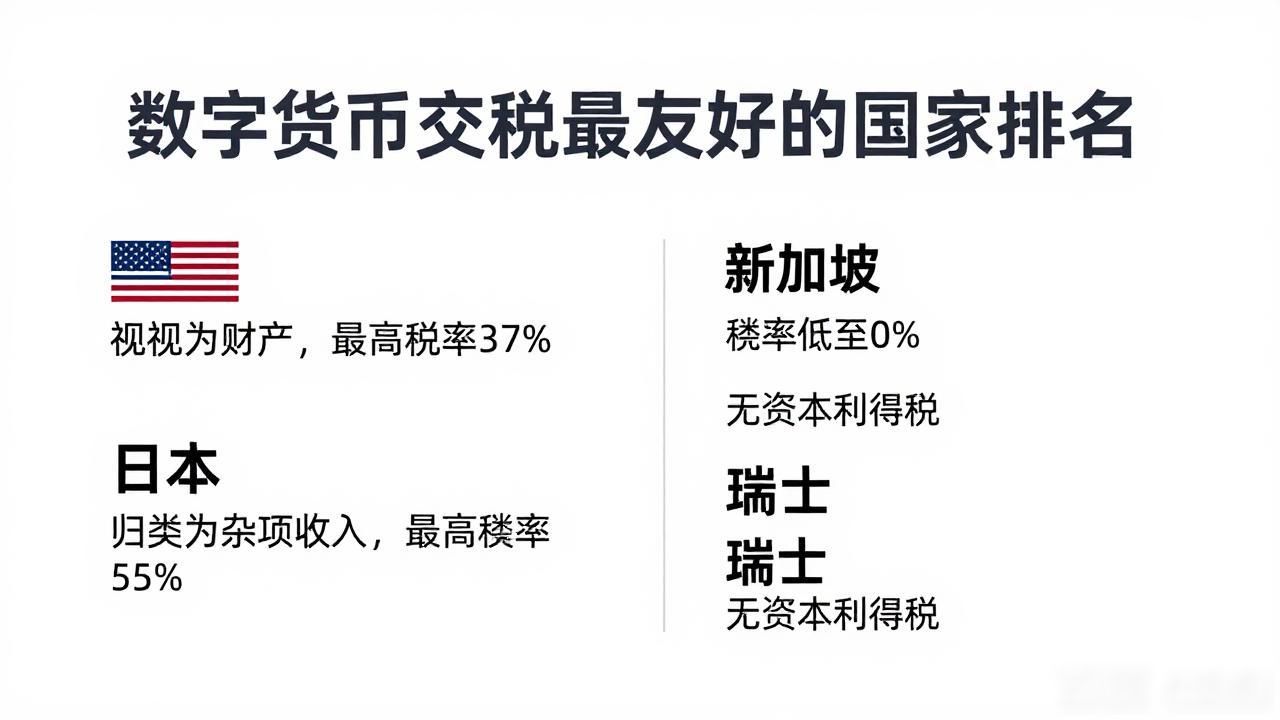 全球数字货币税收政策差异_各国数字货币税收政策对比_数字货币交税国家排名