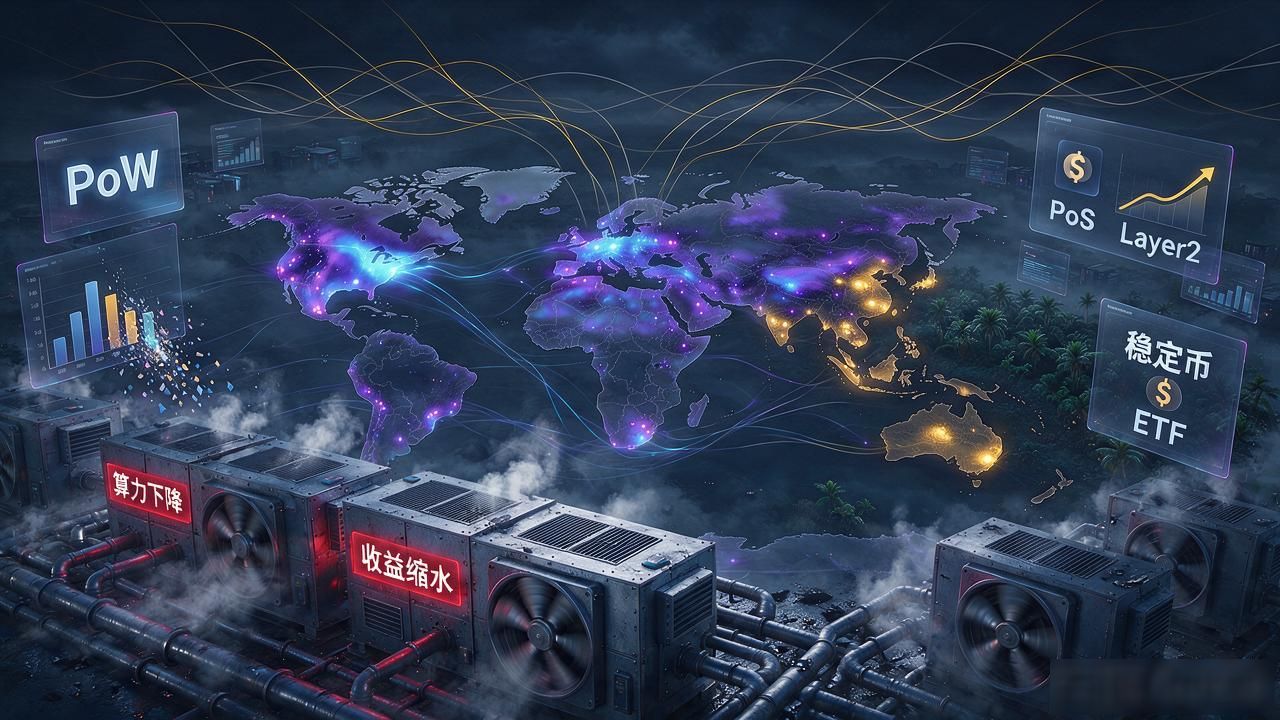 PoW挖矿收益下滑应对策略_比特币全网算力暴跌原因分析_数字货币算力下降