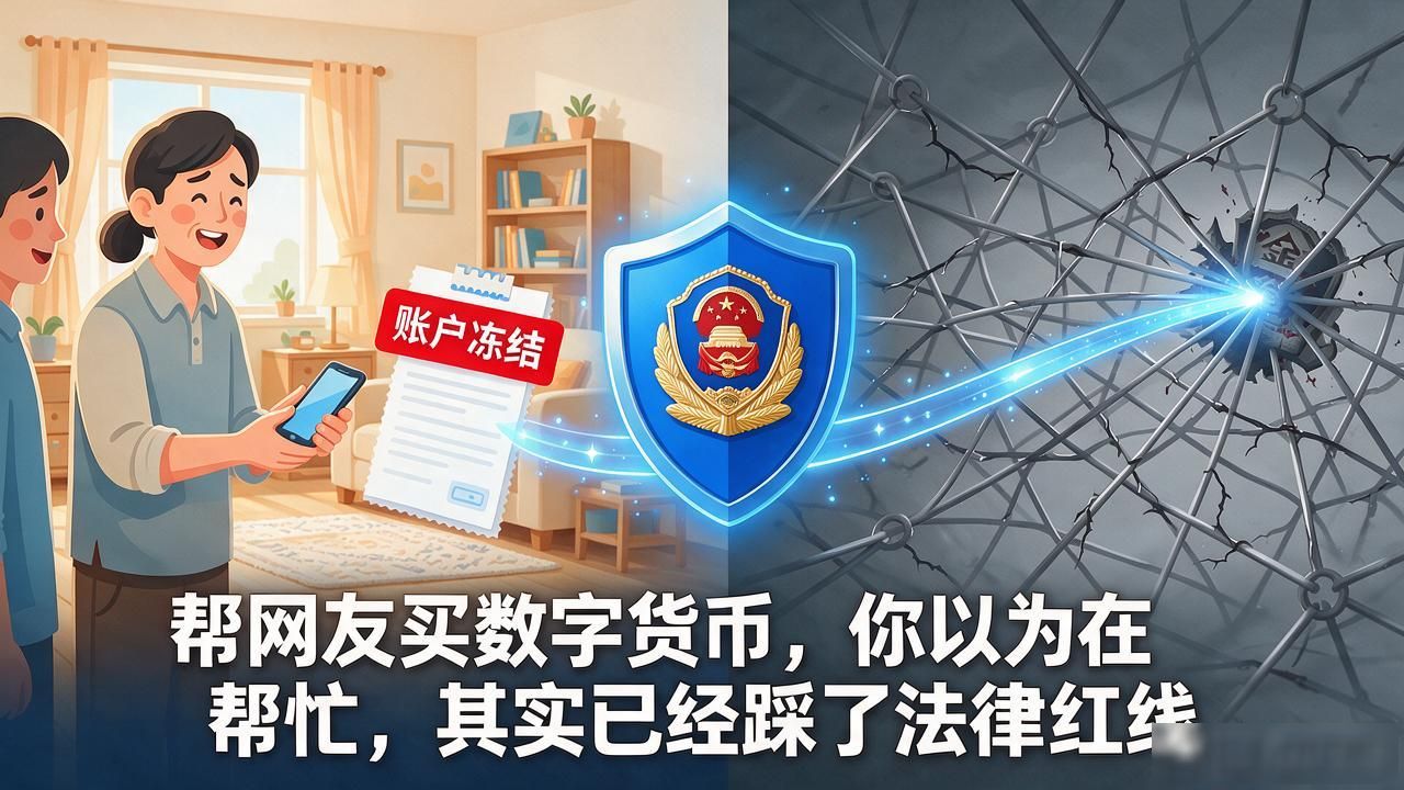 帮网友买数字货币，你以为在帮忙，其实已经踩了法律红线