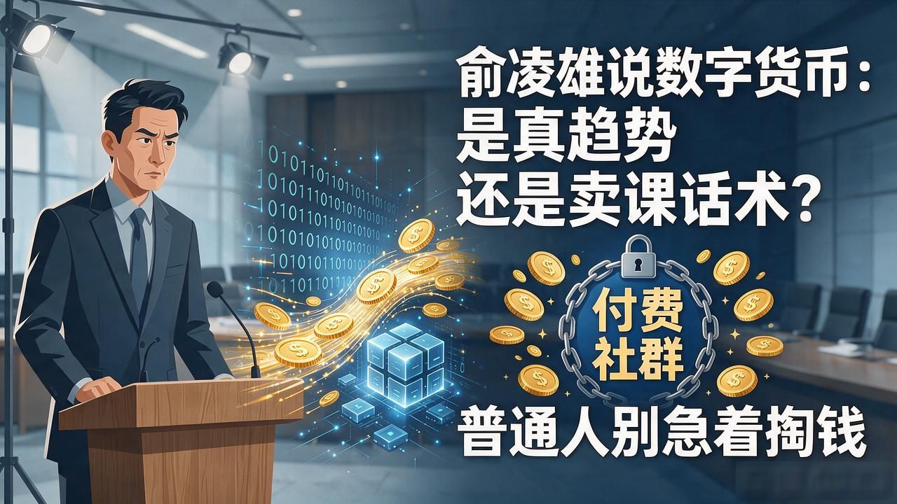 俞凌雄说数字货币：是真趋势还是卖课话术？普通人别急着掏钱