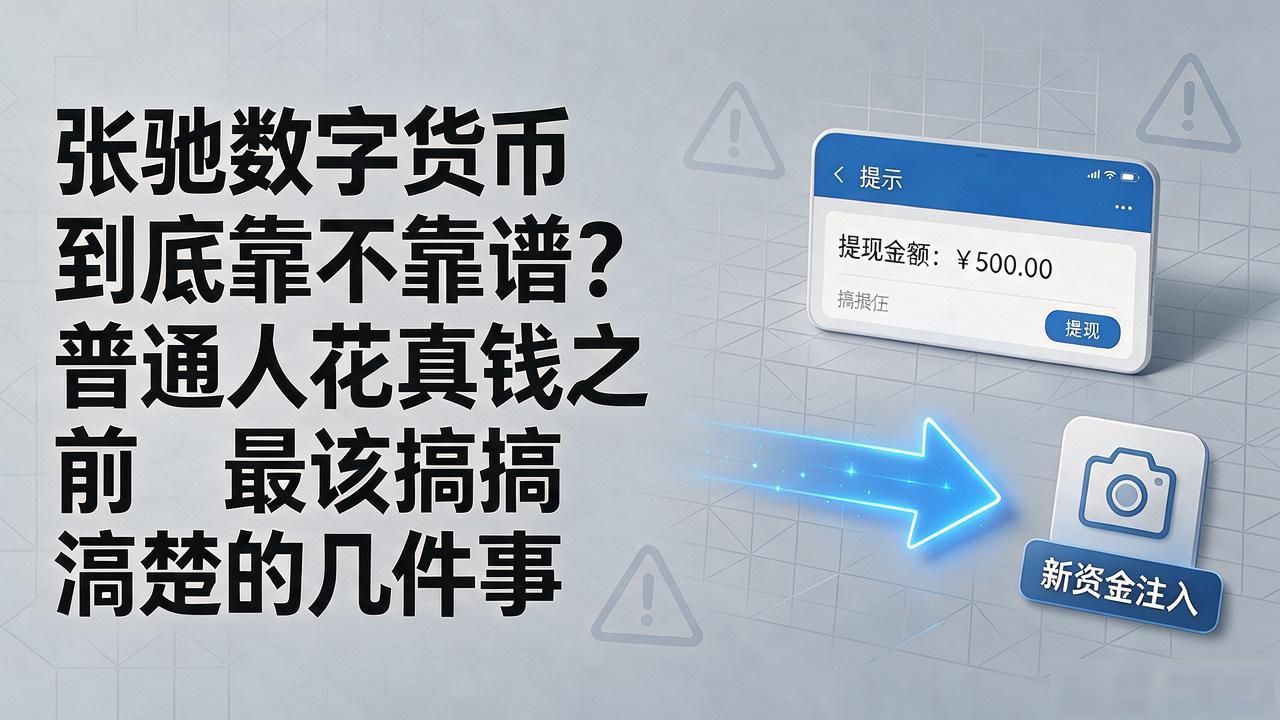 张驰数字货币到底靠不靠谱？普通人花真钱之前最该搞清楚的几件事