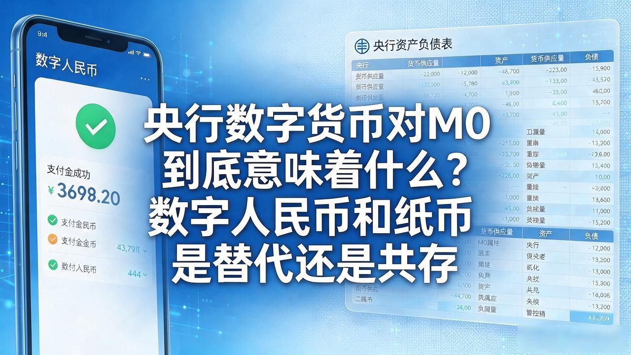 央行数字货币对M0到底意味着什么？数字人民币和纸币是替代还是共存