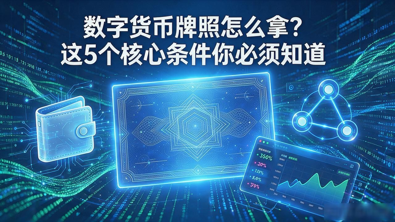 数字货币牌照怎么拿？这5个核心条件你必须知道